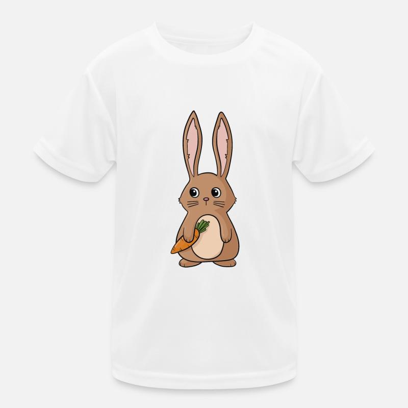 Cartoon easter bunny Kids Functional T-Shirt