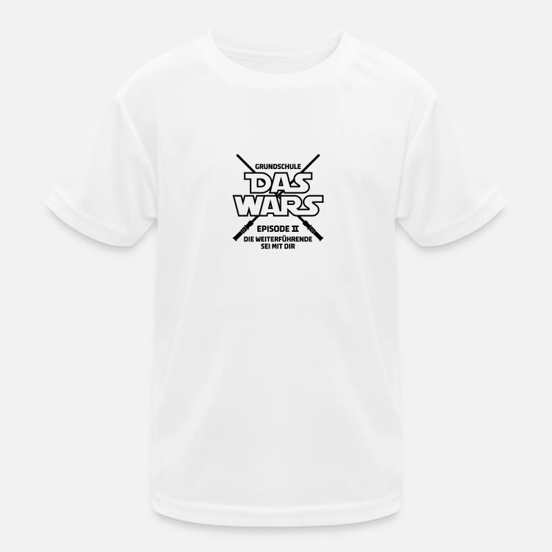Star War Das Wars Schule Abschluss - Kinder Funktions-T-Shirt - Weiß