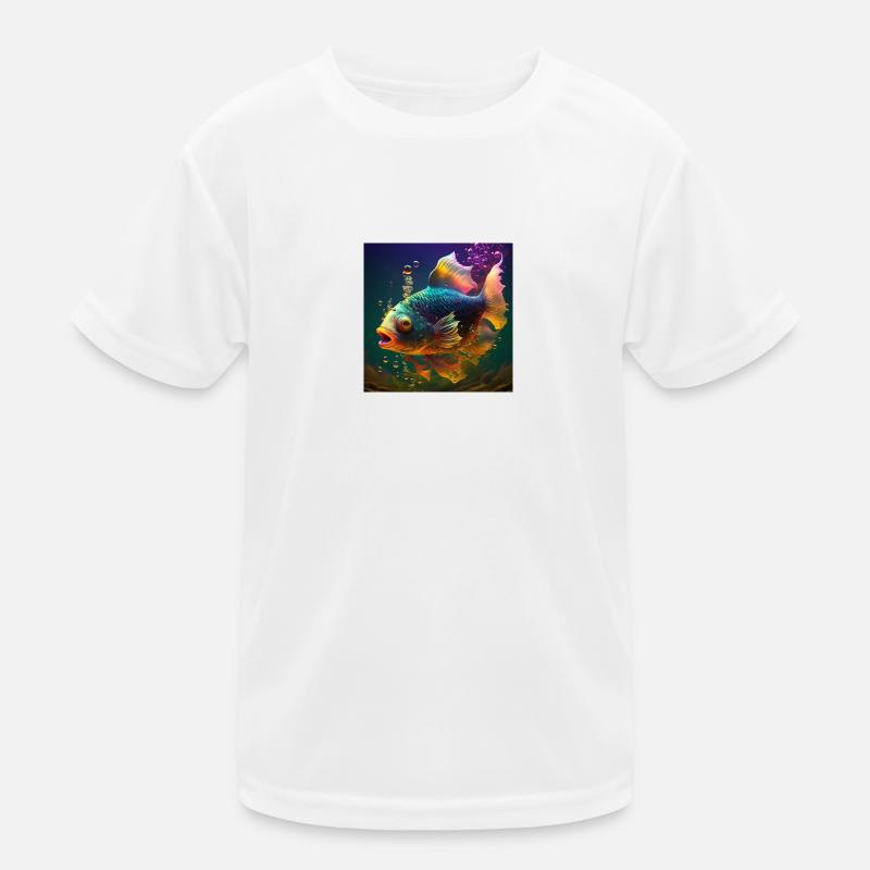 Poisson coloré, design unique T-shirt sport Enfant