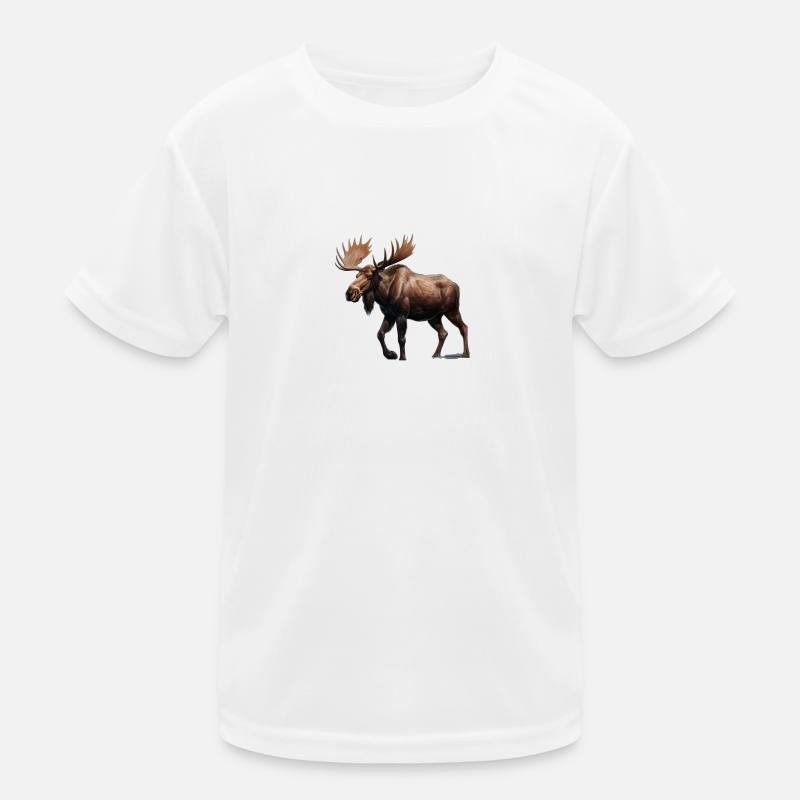 Elch Kinder Funktions-T-Shirt