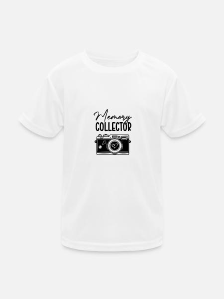 Fotograf Fotografie Geschenk Spruch lustig - Kinder Funktions-T-Shirt - Weiß - Vorne