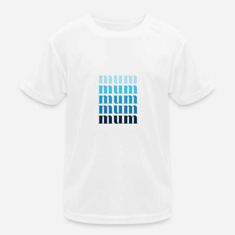 mum blau Kinder Funktions-T-Shirt