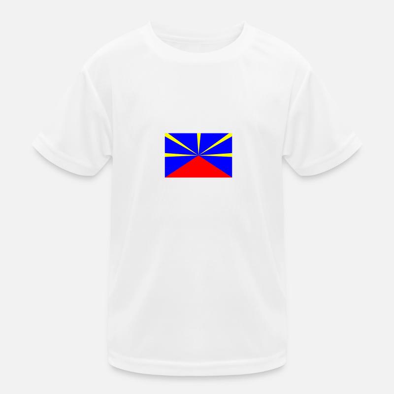 Drapeau de la Réunion T-shirt sport Enfant