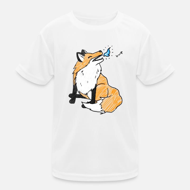 Rülps - Kinder Funktions-T-Shirt - Weiß