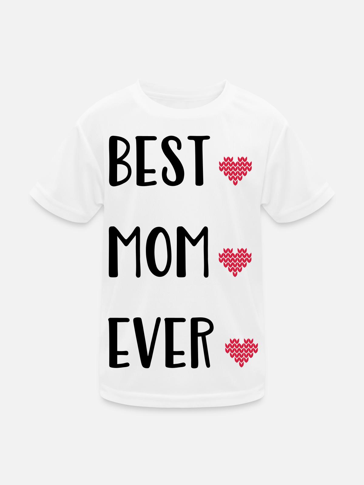 Mutter - Kinder Funktions-T-Shirt - Weiß - Vorne