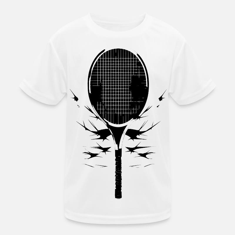 Tennis Racket Drawing Kids Functional T-Shirt