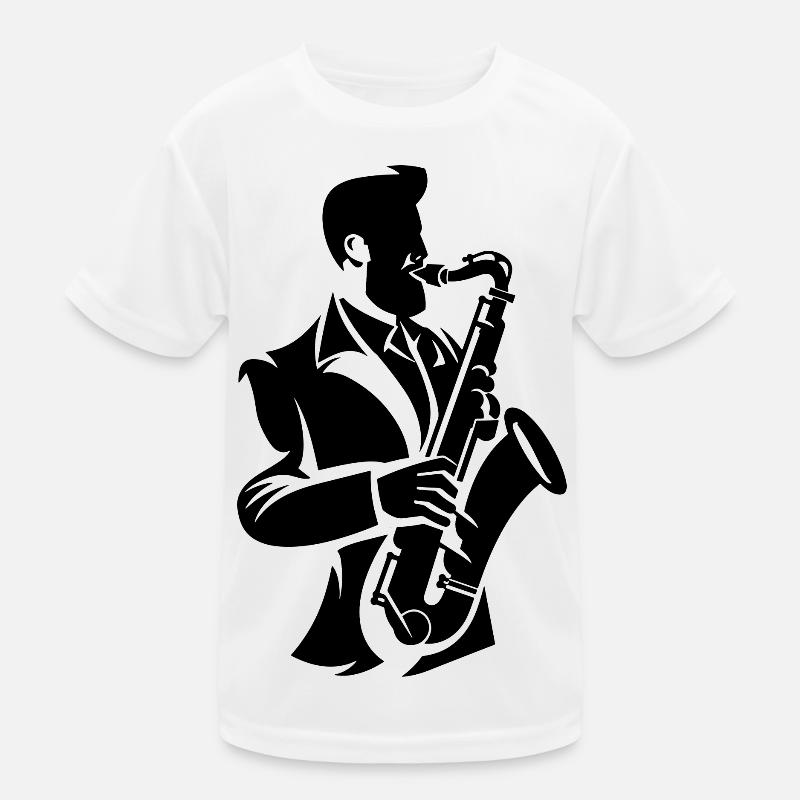 Saxophonist Kinder Funktions-T-Shirt