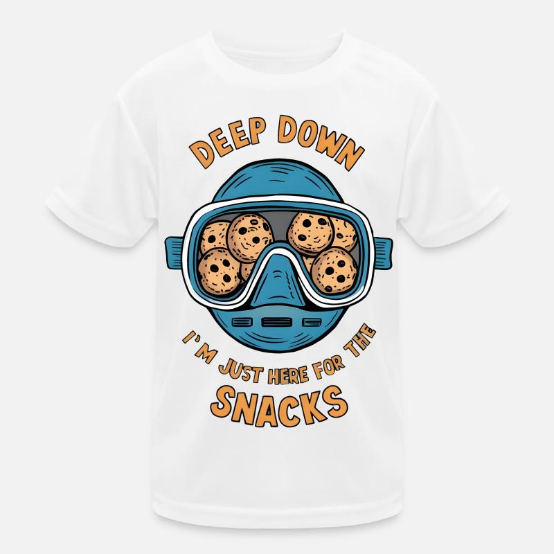 I Dive Deep for Snacks Kids Functional T-Shirt