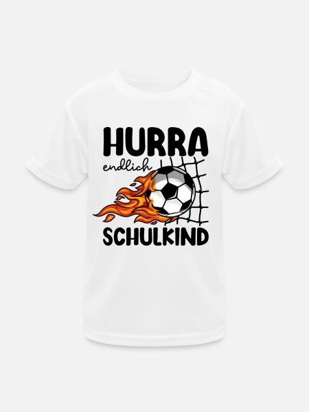 Schulkind Schulanfang Einschulung Erstklässler - Kinder Funktions-T-Shirt - Weiß - Vorne