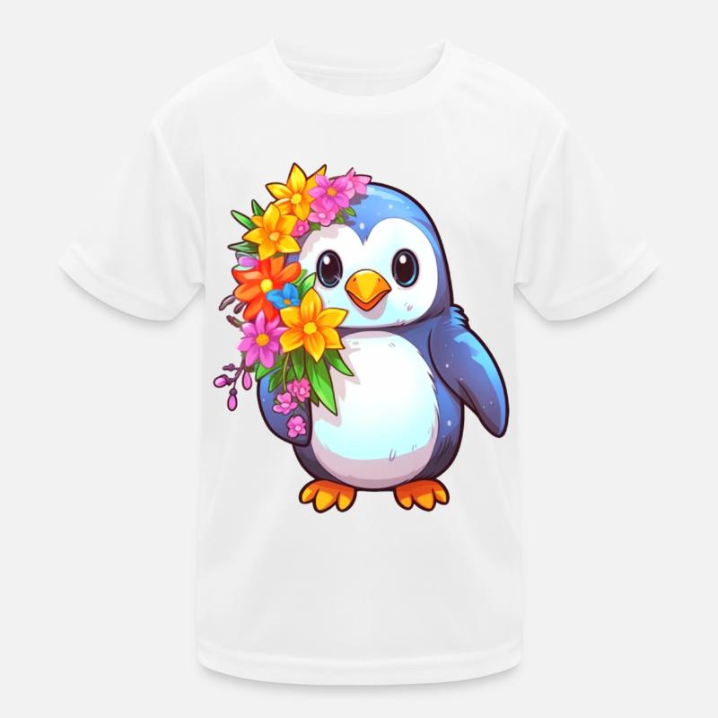 Süßer Pinguin Kinder Funktions-T-Shirt