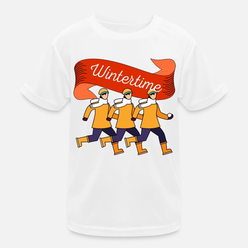 Wintertime I Kinder Funktions-T-Shirt