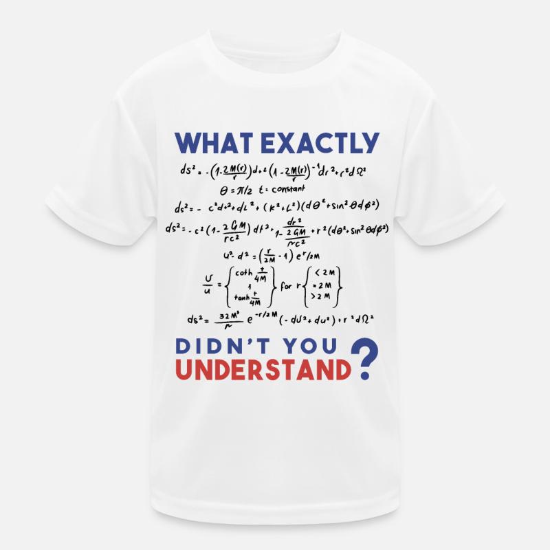 Physics formula Joke Kids Functional T-Shirt