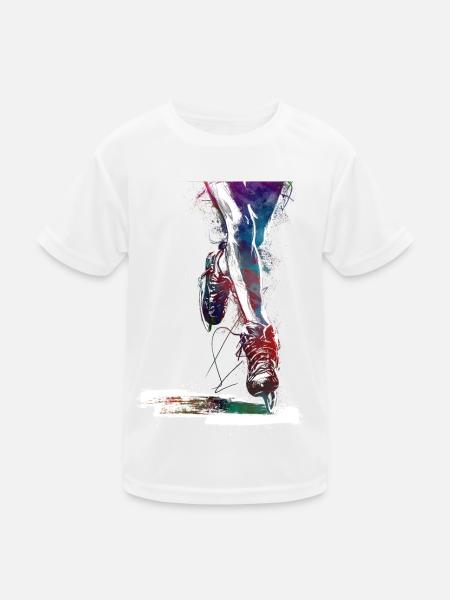Eiskunstlaufsport #skating - Kinder Funktions-T-Shirt - Weiß