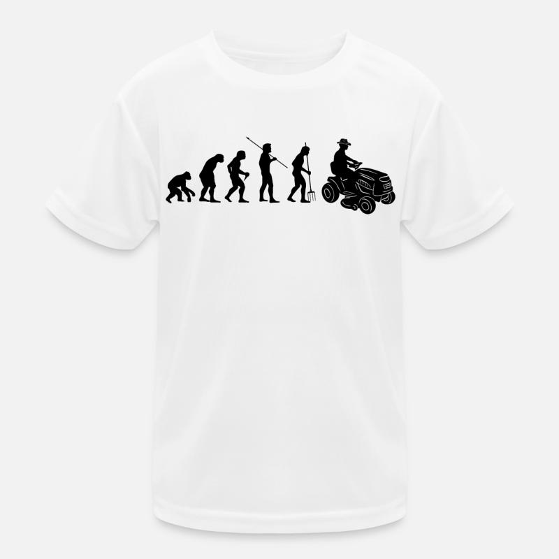 Rasentraktor Evolution Aufsitzmäher Rasenmäher Kinder Funktions-T-Shirt