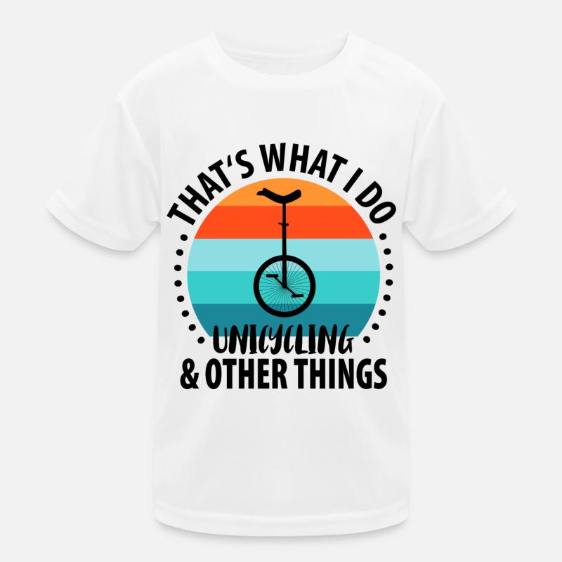 Monocycle Monocycliste Unicycliste T-shirt sport Enfant