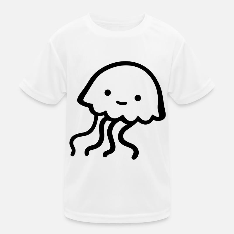 Qualle Kinder Funktions-T-Shirt