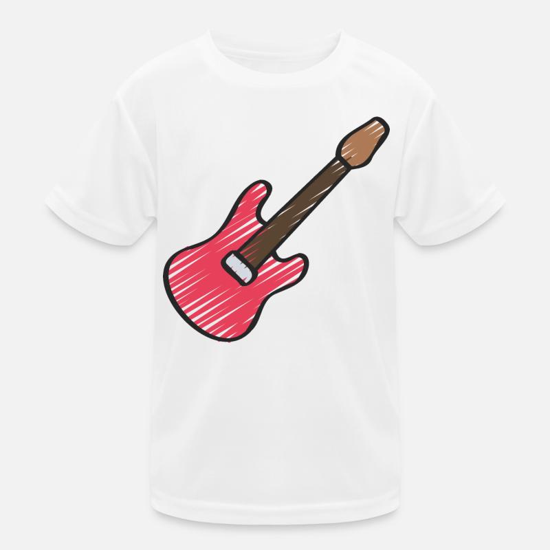 Red Guitar Kinder Funktions-T-Shirt