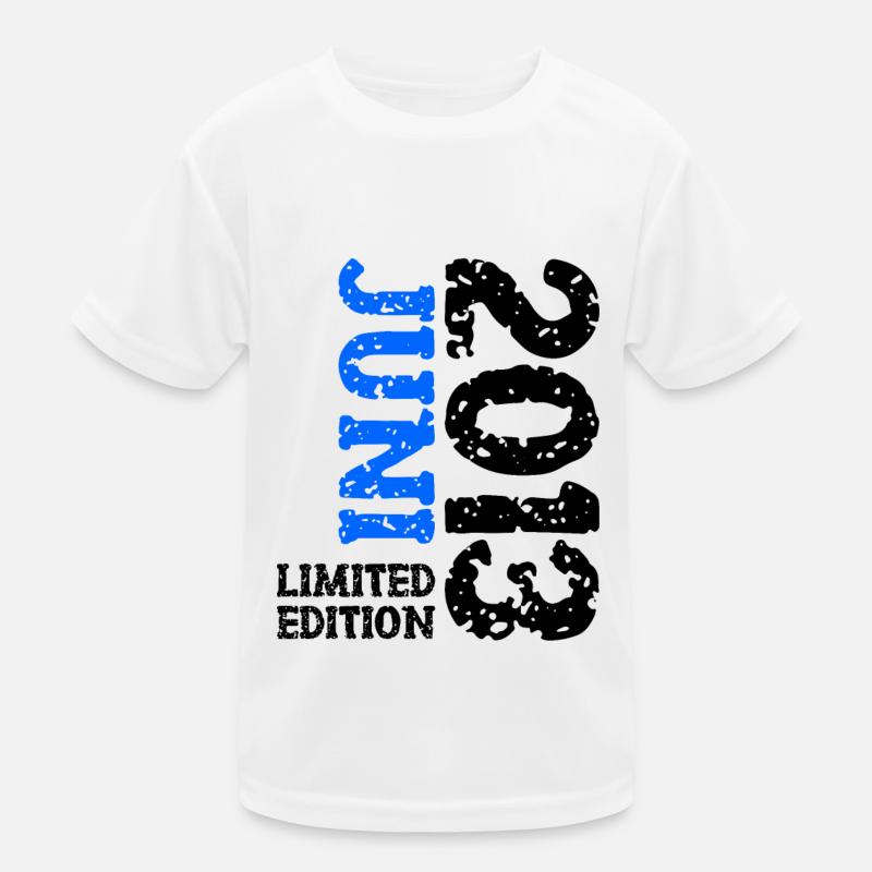 2013 Juni Limited Edition Geburtstag Geschenk Kinder Funktions-T-Shirt