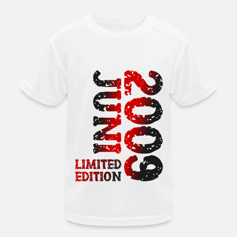 2009 Juni Limited Edition Geburtstag Geschenk - Kinder Funktions-T-Shirt - Weiß