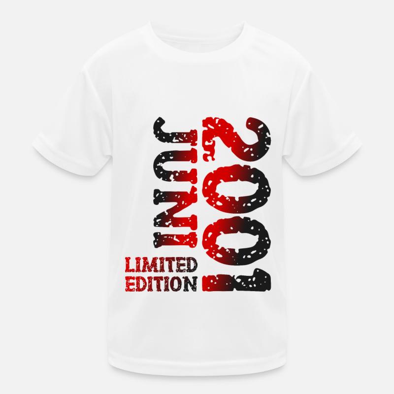 2001 June Limited Edition Birthday Gift Kids Functional T-Shirt