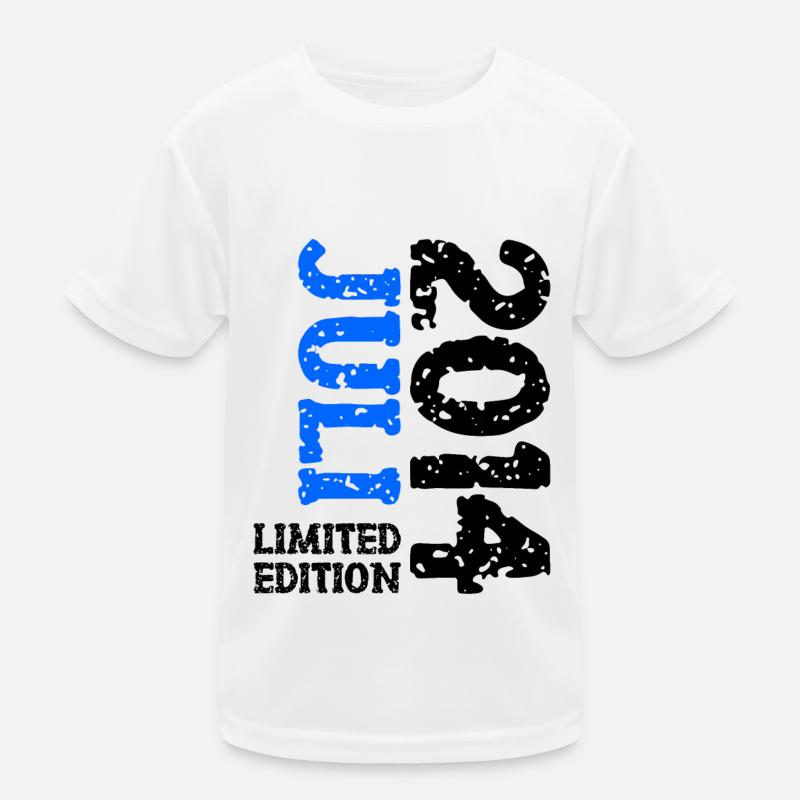 2014 Juli Limited Edition Geburtstag Geschenk Kinder Funktions-T-Shirt