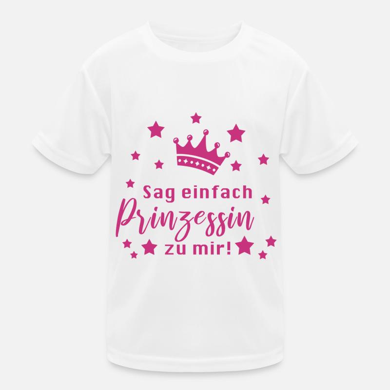 Prinzessin Lustiger Spruch Mädchen Kinder Funktions-T-Shirt