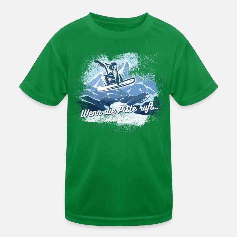 Wintersport, Snowboard Geschenkidee Kinder Funktions-T-Shirt
