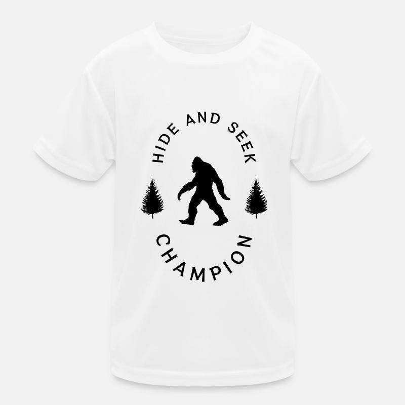 Hide and Seek - Kinder Funktions-T-Shirt - Weiß