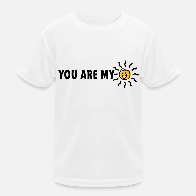 Slogan du bist mein Sonnenschein Kinder Funktions-T-Shirt