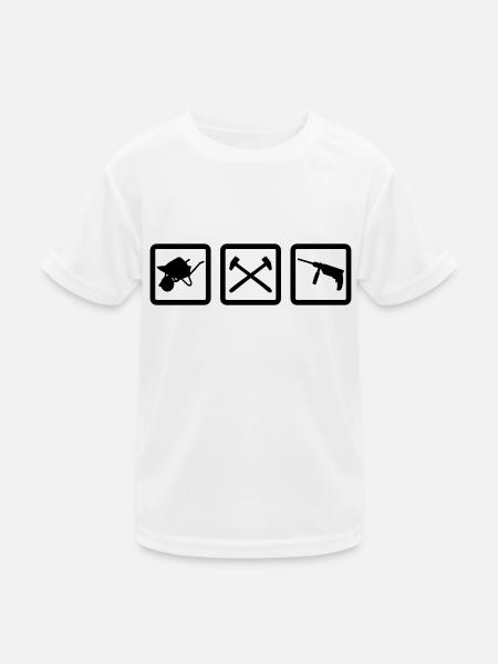 Building Site - Kids Functional T-Shirt - white - Front