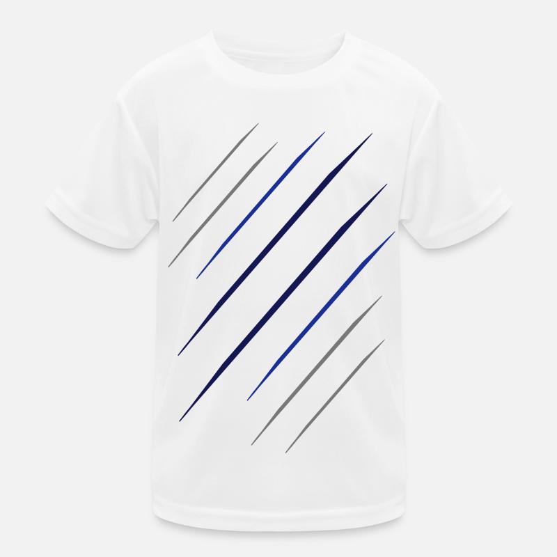 Stripe pattern lines modern stylish Kids Functional T-Shirt