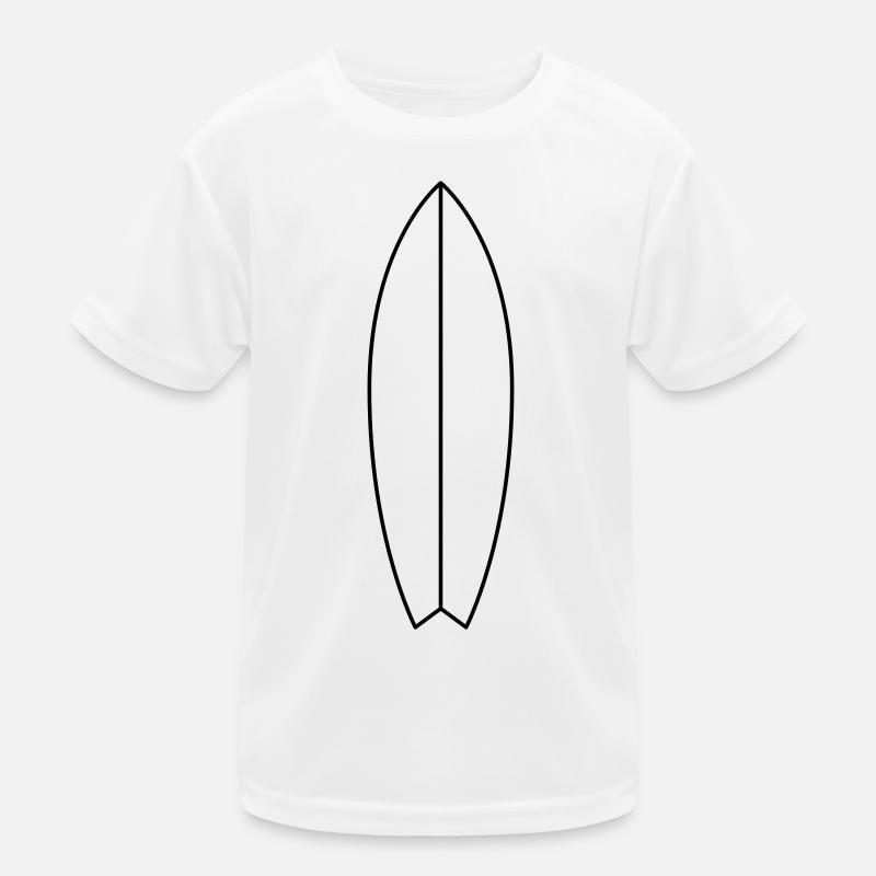 Surfbrett Kinder Funktions-T-Shirt