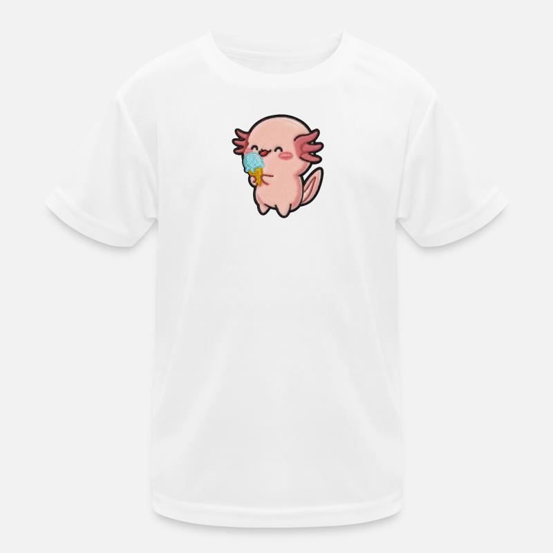 Kleiner Axolotl Eiscreme Spaß Kids Functional T-Shirt