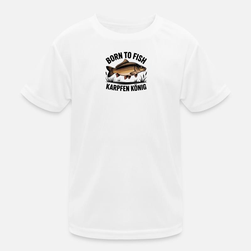Né de Fish Carp King T-shirt sport Enfant