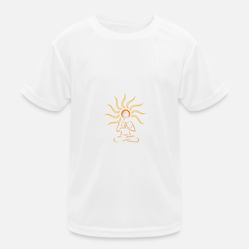 Mediatation Sonne Kinder Funktions-T-Shirt
