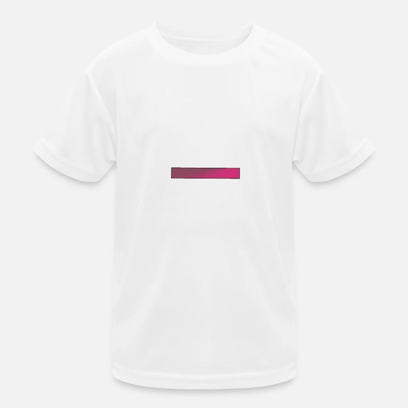 Gradient Pink Bars Kids Functional T-Shirt