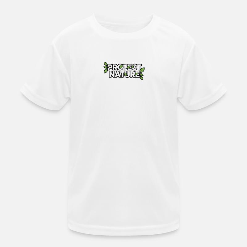Protection de la nature Logo de la feuille T-shirt sport Enfant