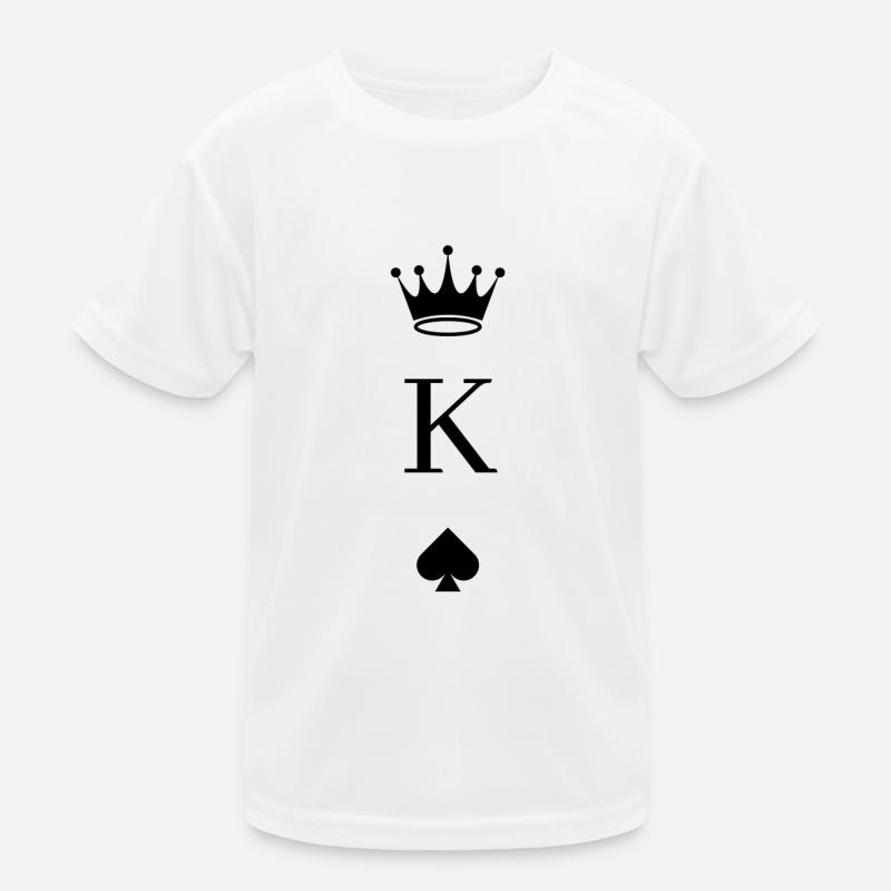 Spilkort Pik King Funktionsshirt til børn