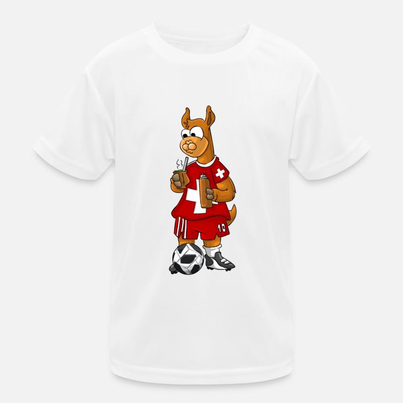 Schweizer Lama Kinder Funktions-T-Shirt