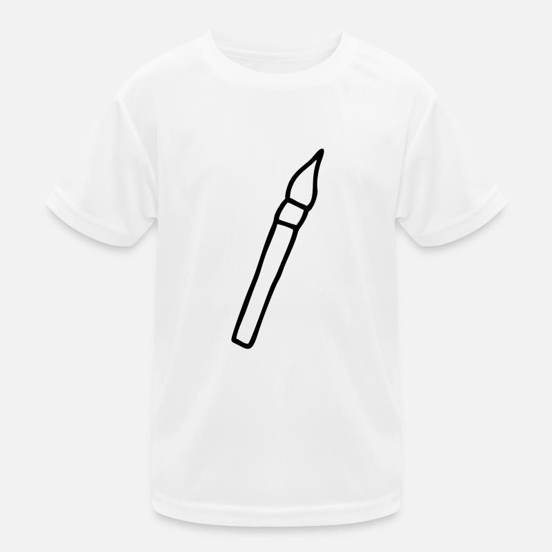 Pinsel malen Kinder Funktions-T-Shirt