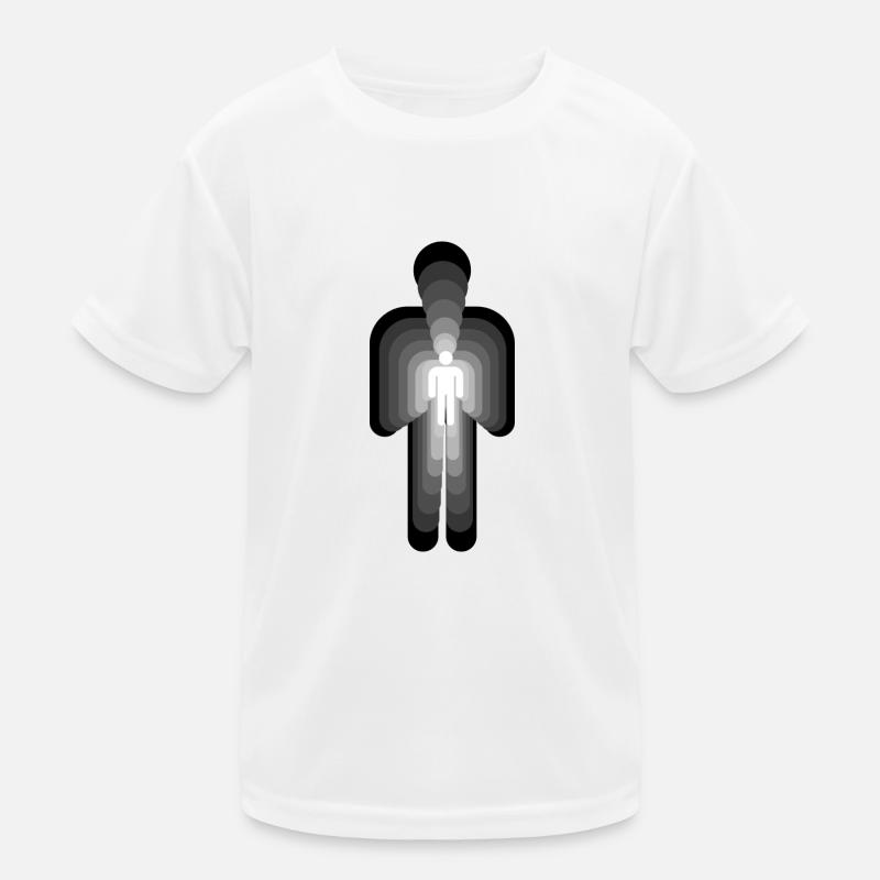 3D - MENSCH inverted Kinder Funktions-T-Shirt