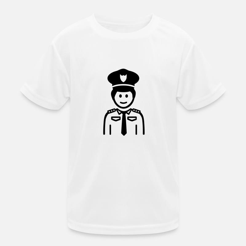 Polizei Kinder Funktions-T-Shirt