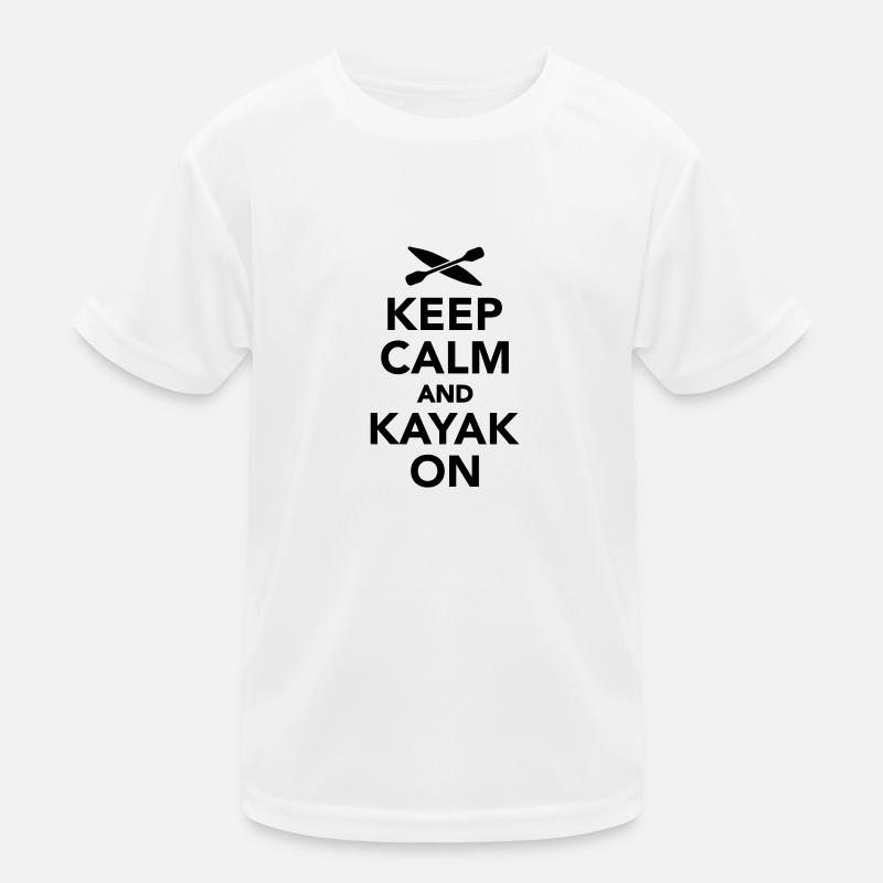 Keep calm and Kayak on Kids Functional T-Shirt