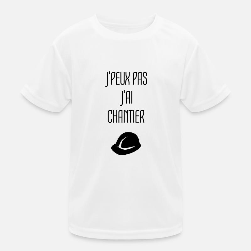 Chantier Construction Maçon Ciment Construire T-shirt sport Enfant