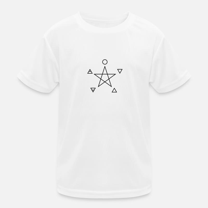 Pentagram, elements, spirit, magic symbol T-shirt sport Enfant
