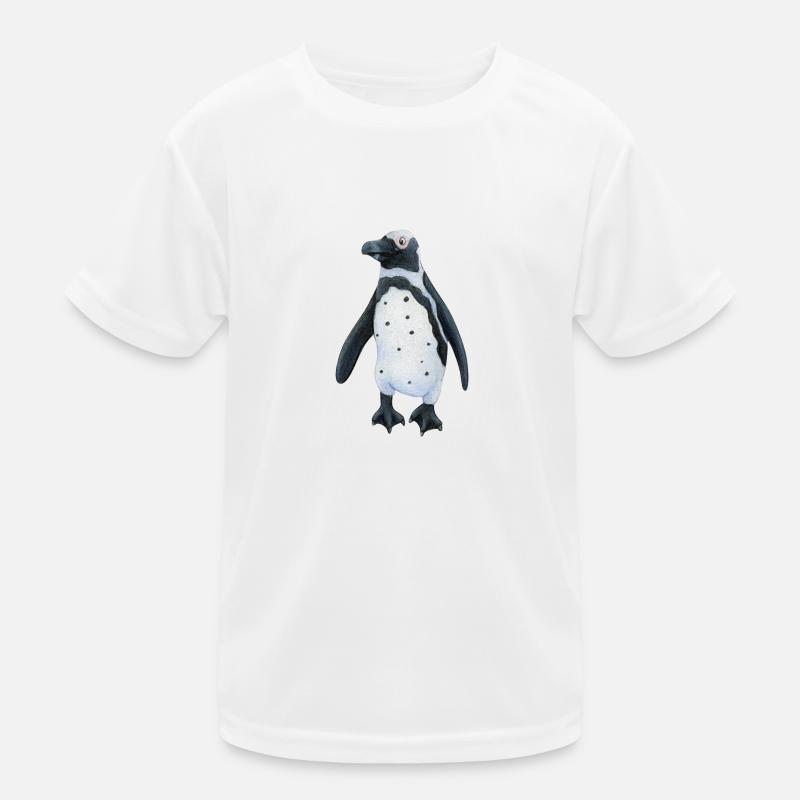 Brillenpinguin Kinder Funktions-T-Shirt