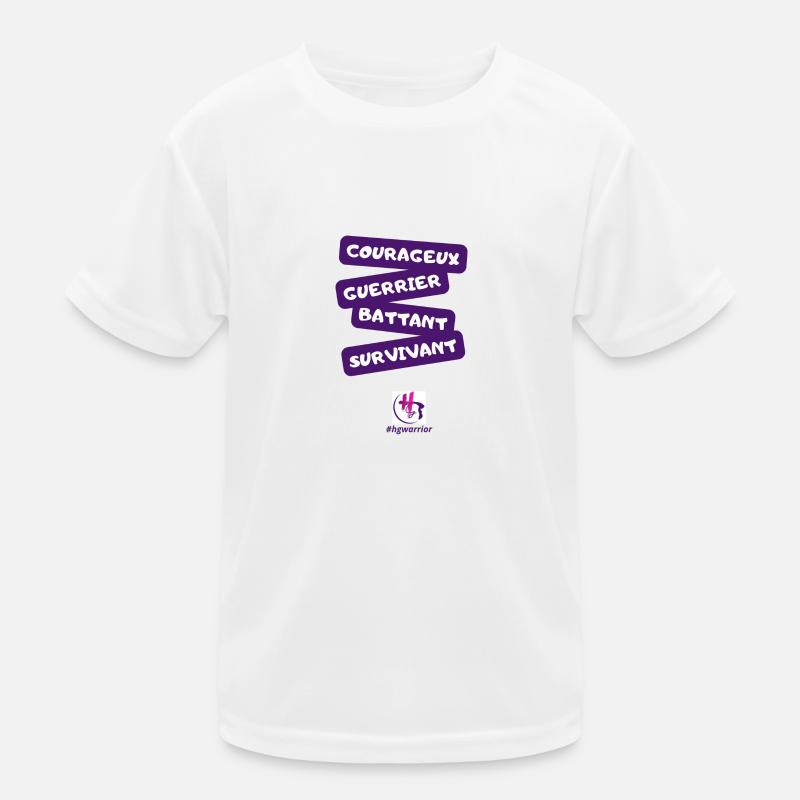 Design avec message garçon - T-shirt sport Enfant - blanc