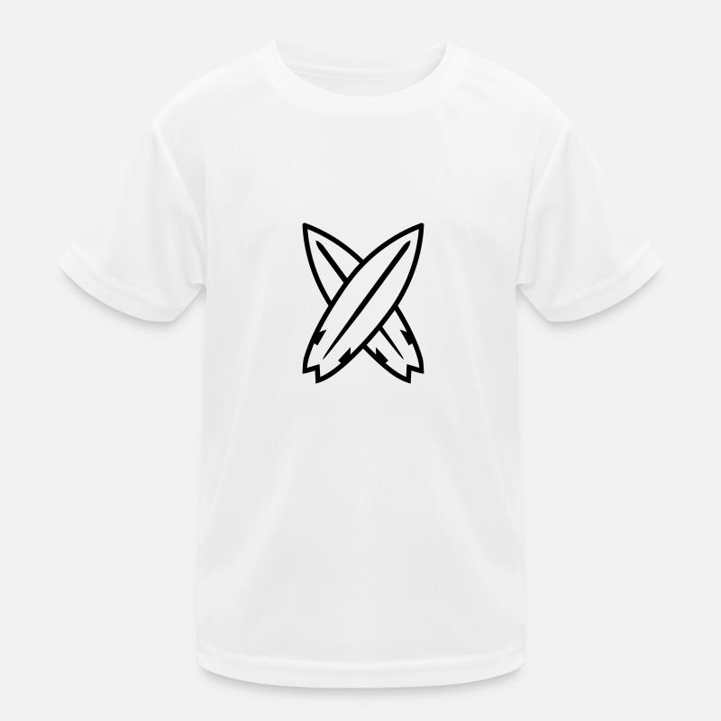 Surfbrett Kinder Funktions-T-Shirt