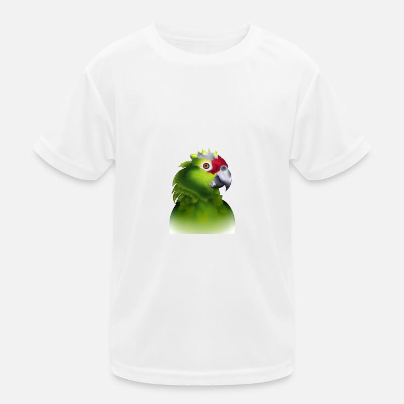 Parrot Illustration Kids Functional T-Shirt