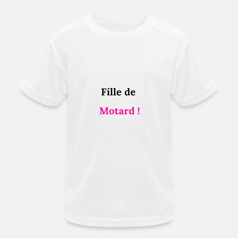 filles de motard T-shirt sport Enfant